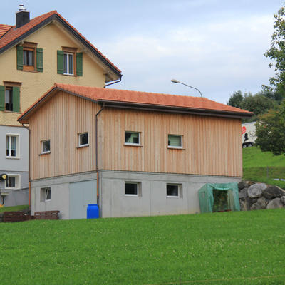 Garage aus Holz