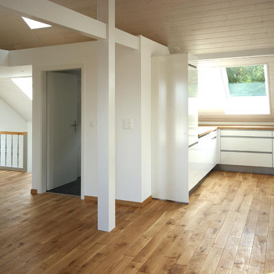 Wohnbereich Holzboden